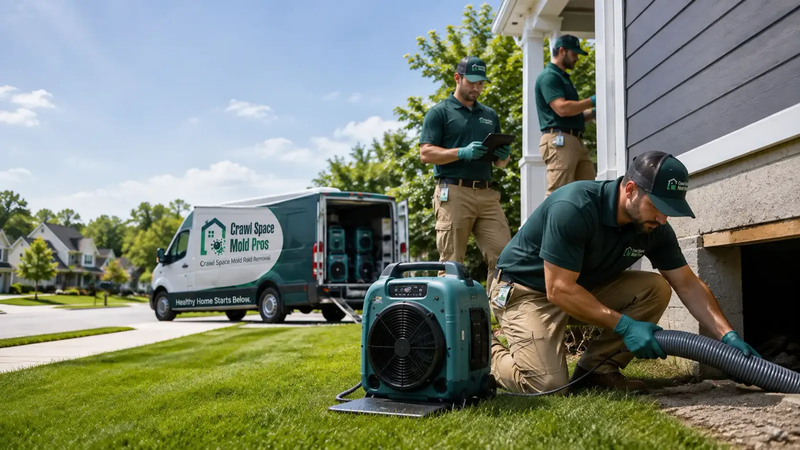 Crawl Space Mold Removal in Christine, ND